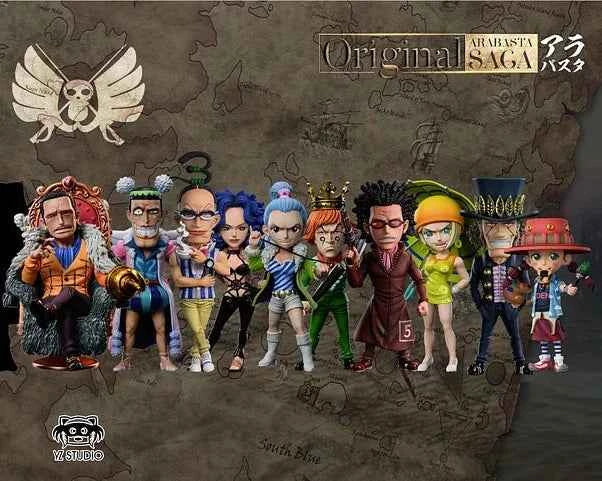 One Piece YZ Studios Baroque Works Mr. 3 Galdino & Miss Goldenweek Marianne Resin Statue