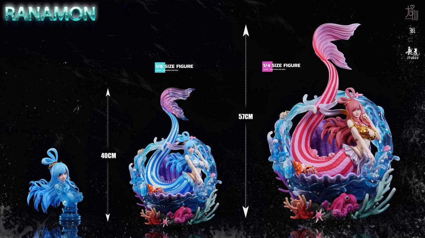 One Piece You Wu & Spades K & Long Hu Studio Shirahoshi Resin Statue