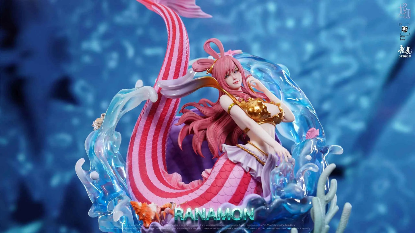 One Piece You Wu & Spades K & Long Hu Studio Shirahoshi Resin Statue