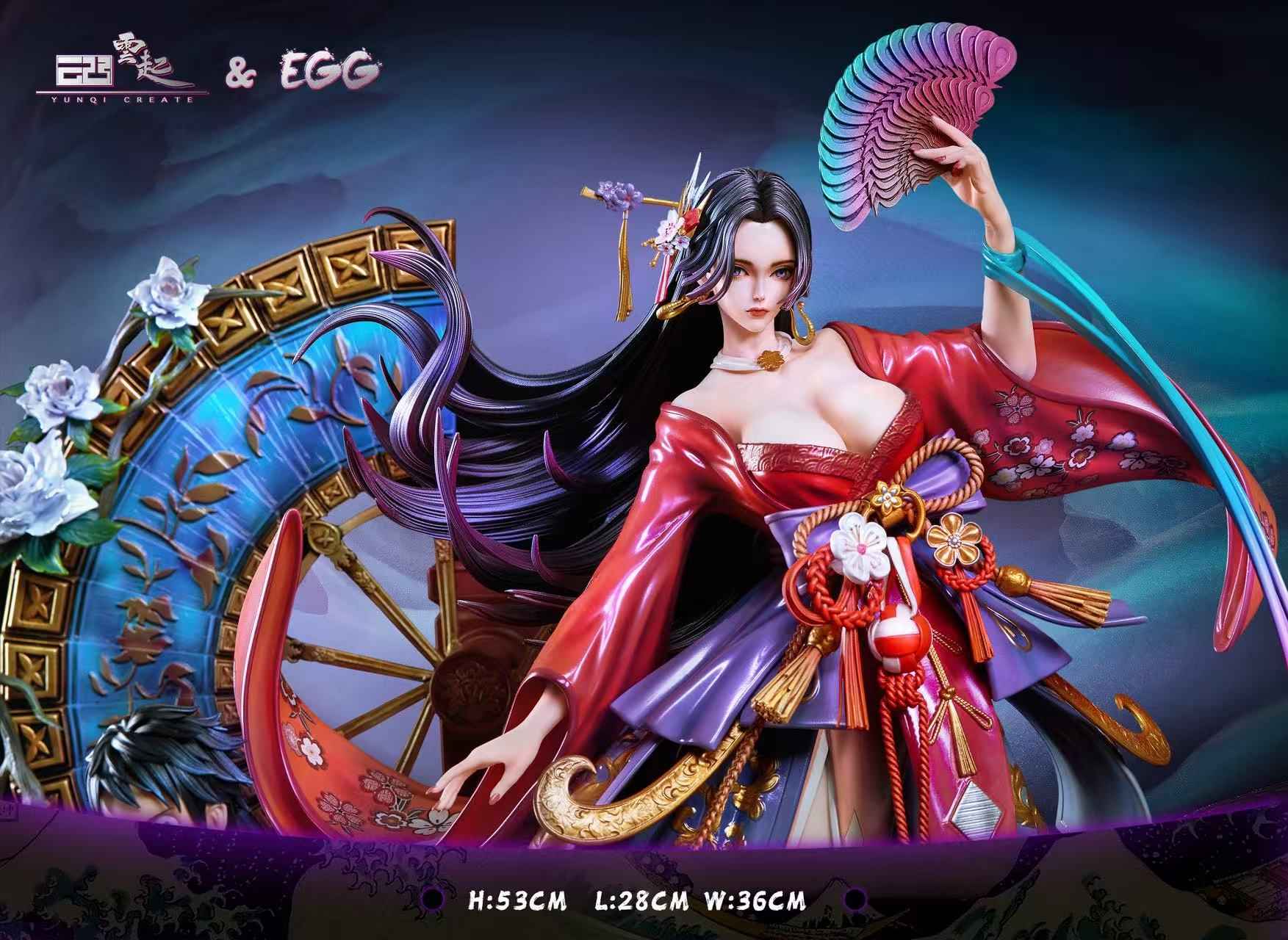 One Piece Yun Qi & EGG Studio Monkey D. Luffy & Boa Hancock Resin Statue