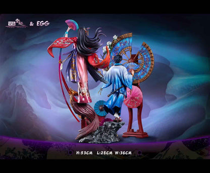 One Piece Yun Qi & EGG Studio Monkey D. Luffy & Boa Hancock Resin Statue