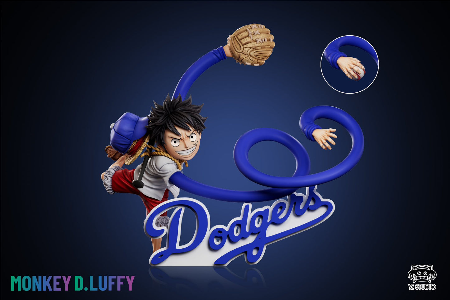 One Piece Yz Studio Dodgers Monkey D. Luffy WCF Scale Resin Statue