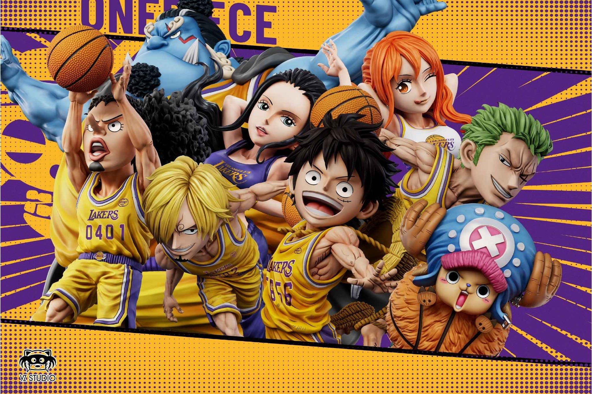 One Piece Yz Studio Dream Team: Jinbe WCF Scale Resin Statue