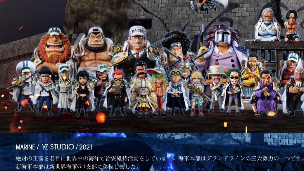 One Piece Yz Studio  Marine Urban WCF Scale Resin Statue