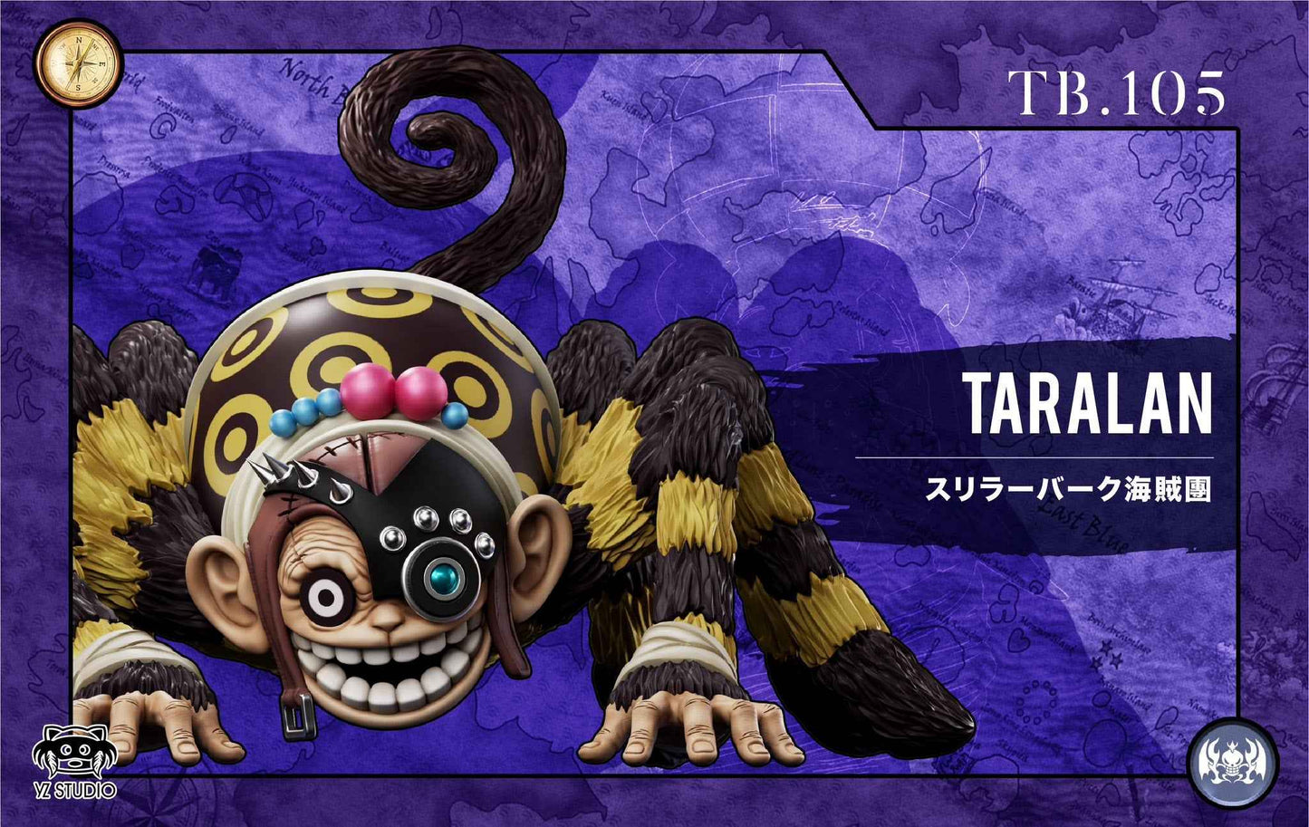 One Piece Yz Studio Thriller Bark TB.105 Taralan WCF Scale Resin Statue