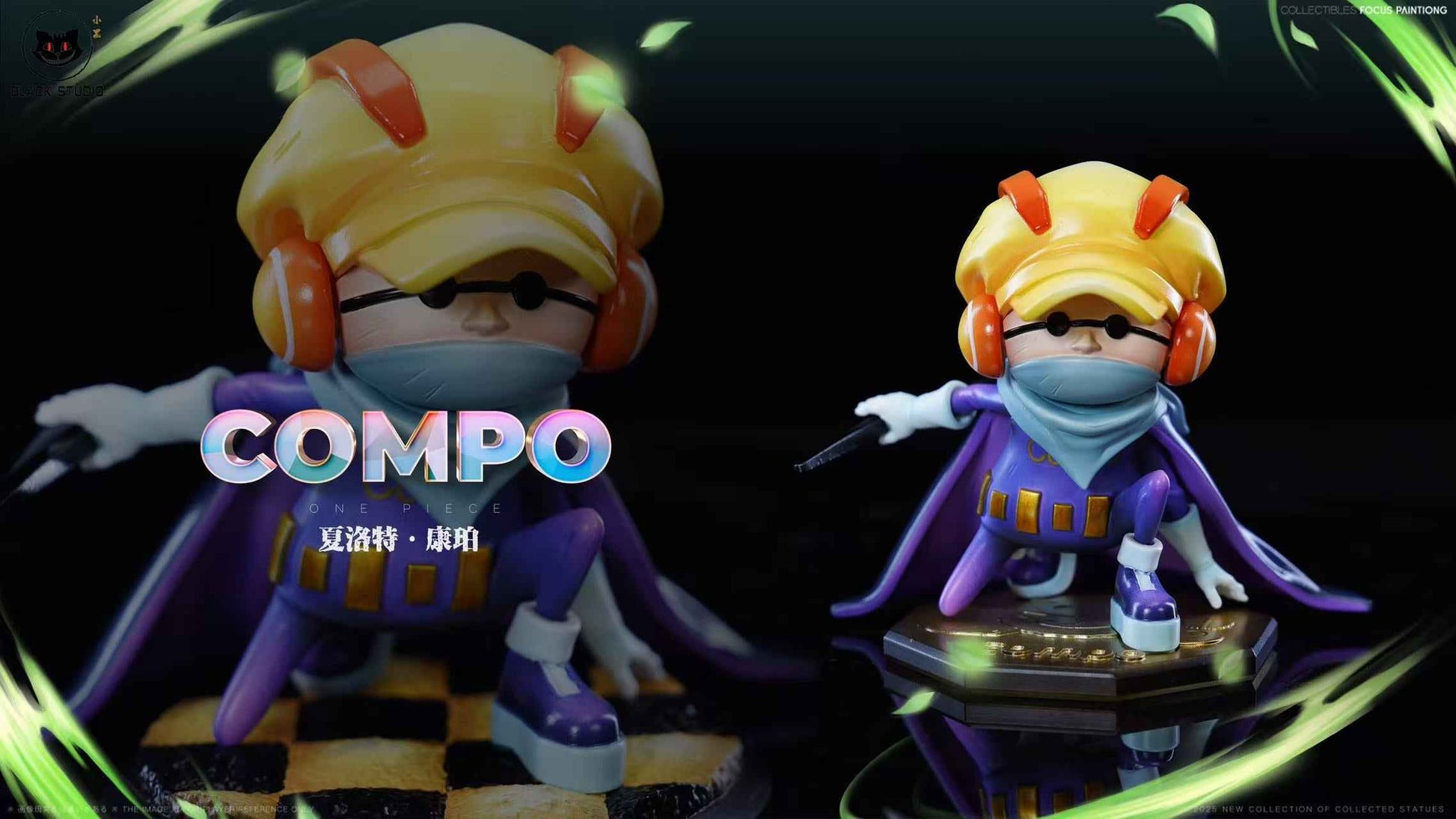 One Piece Black Studio Charlotte Compo & Charlotte De-Chat Resin Statue