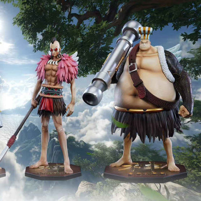 One Piece Black Studio Raki & Braham & Kamakiri & Genbo Resin Statue