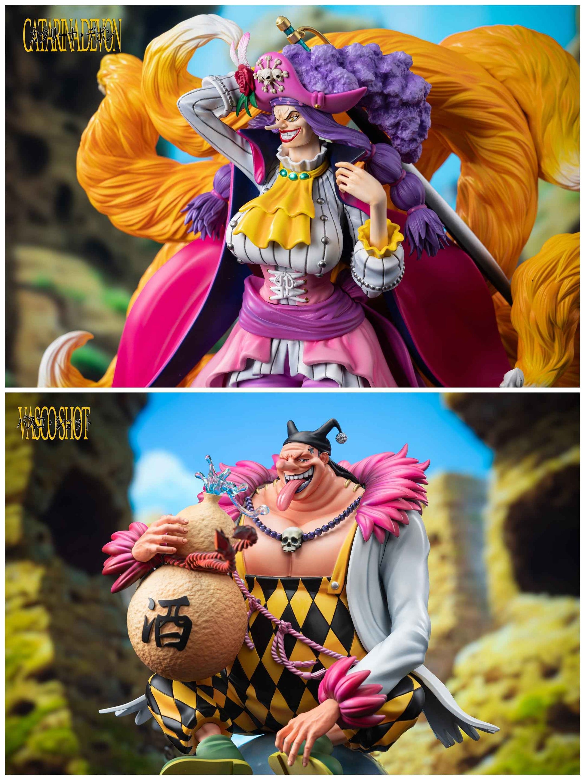 One Piece DX Studio Vasco Shot & Catarina Devon Resin Statue