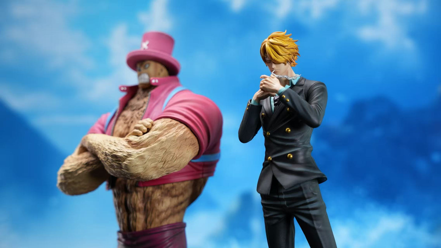 One Piece Dream Lab Studio Tony Tony Chopper & Vinsmoke Sanji Resin Statue