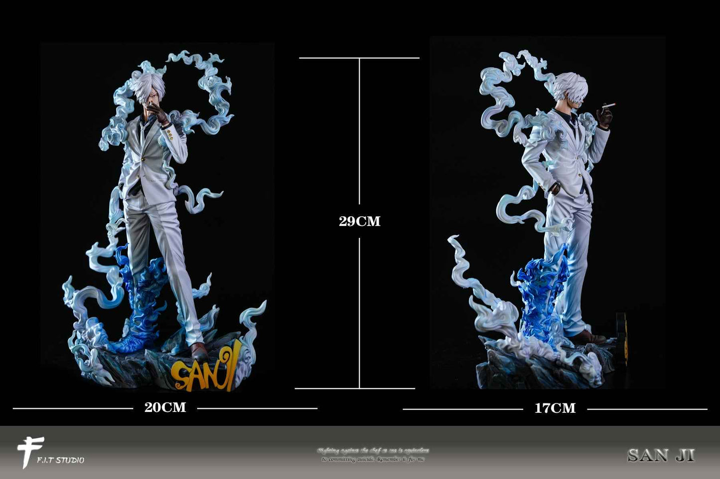 One Piece ~ F.I.T Studio ~ Sanji Vinsmoke Nika Form ~ Resin Statue - Santoryu Resins Collectors