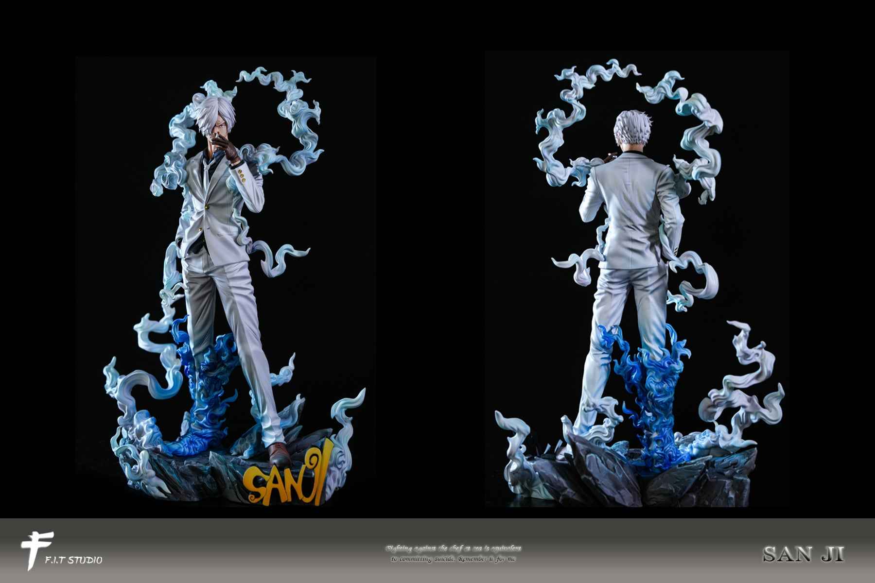 One Piece ~ F.I.T Studio ~ Sanji Vinsmoke Nika Form ~ Resin Statue - Santoryu Resins Collectors