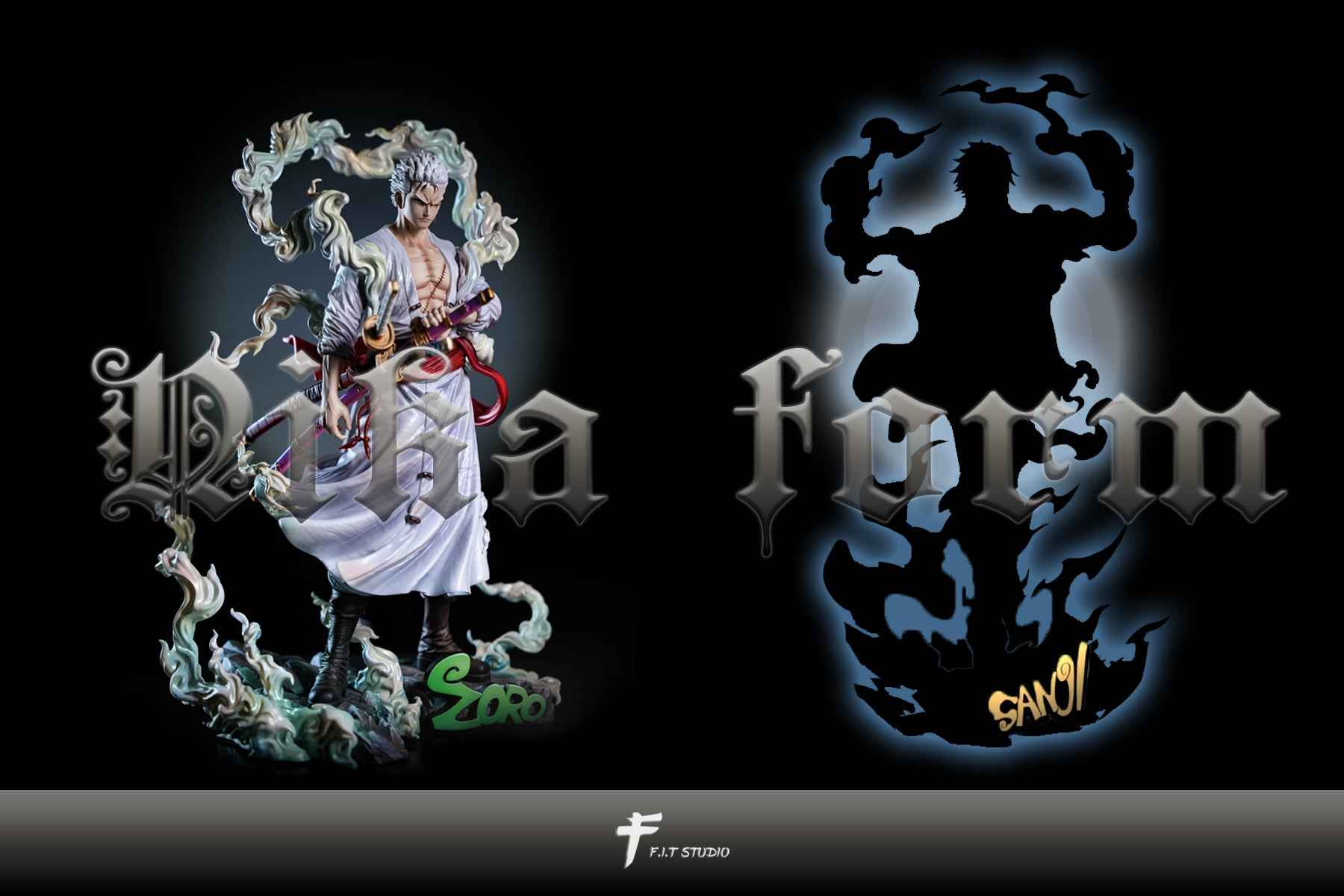 One Piece ~ F.I.T Studio ~ Sanji Vinsmoke Nika Form ~ Resin Statue - Santoryu Resins Collectors