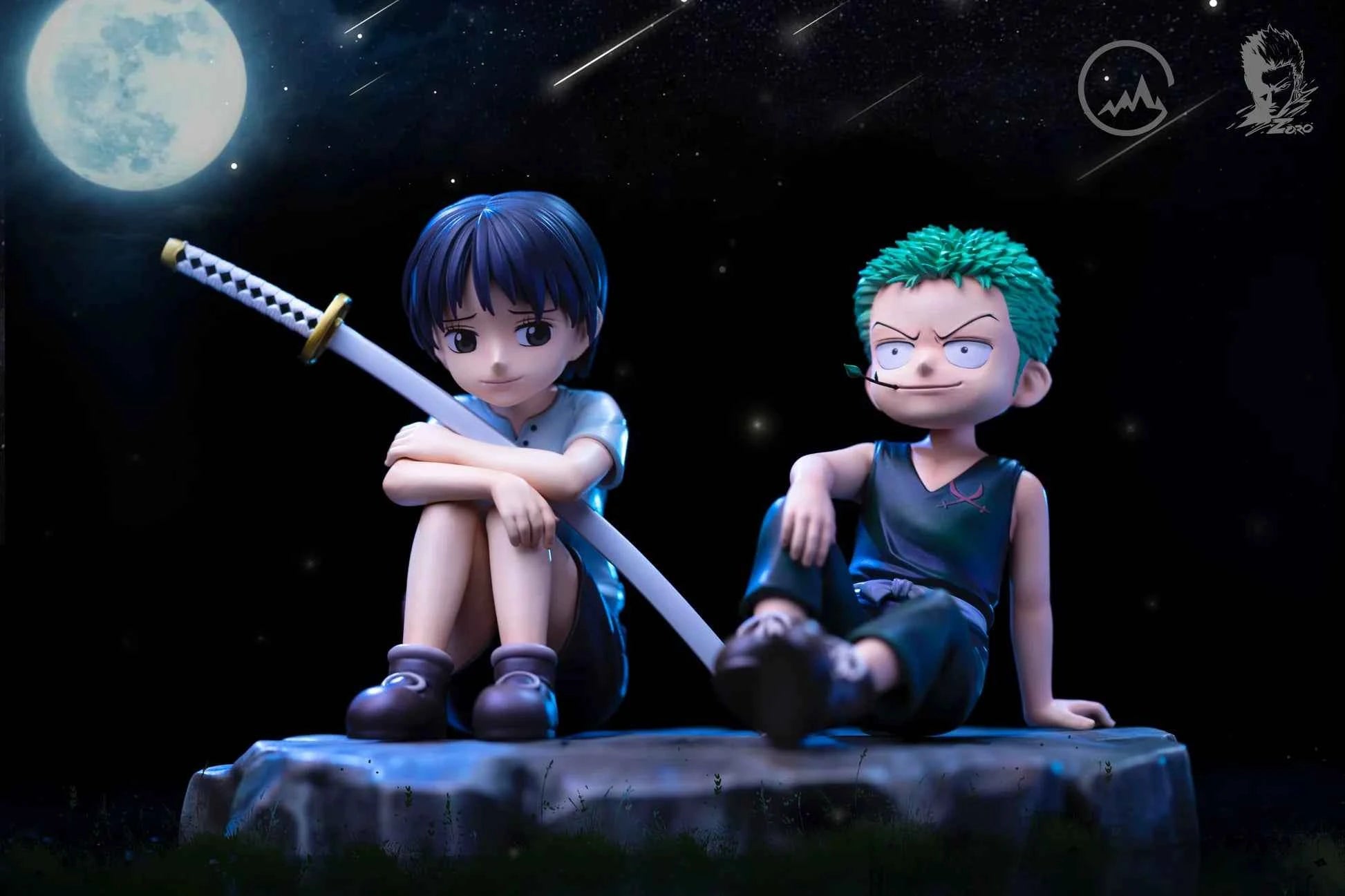 One Piece ~ GG Studio ~ Childhood Kuina & Roronoa Zoro ~ Resin Statue - Santoryu Resins Collectors
