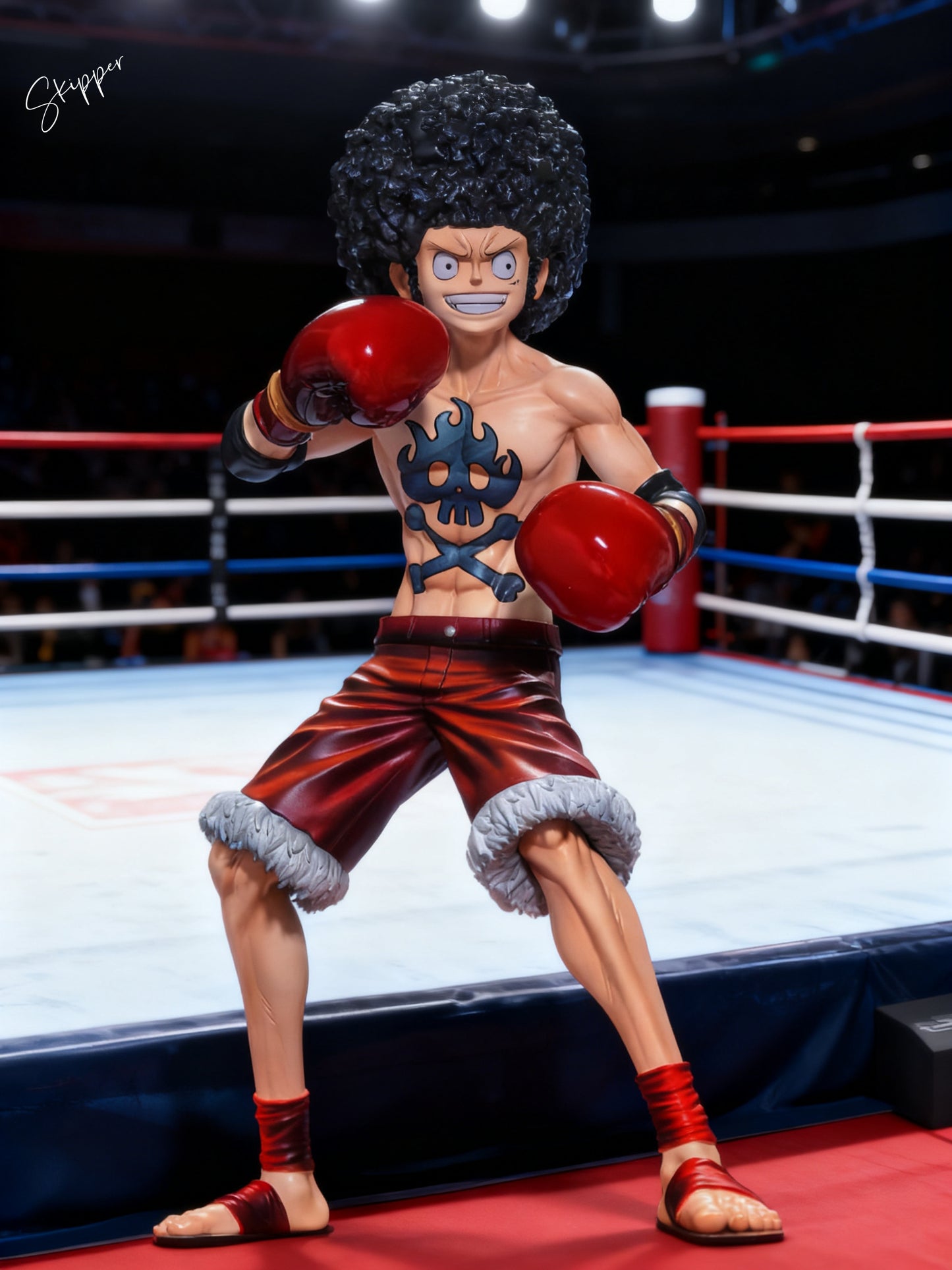 One Piece Ghost & Gold Studio Afro Monkey D. Luffy Resin Statue