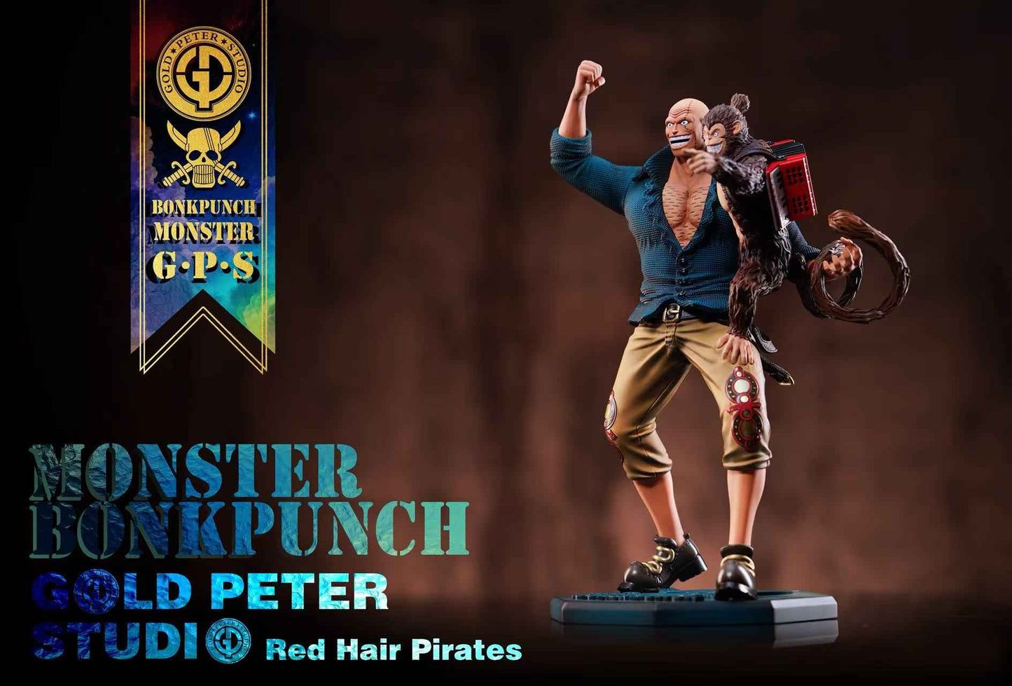 One Piece Gold Peter Studio "GPS" Bonk Punch & Monster Resin Statue