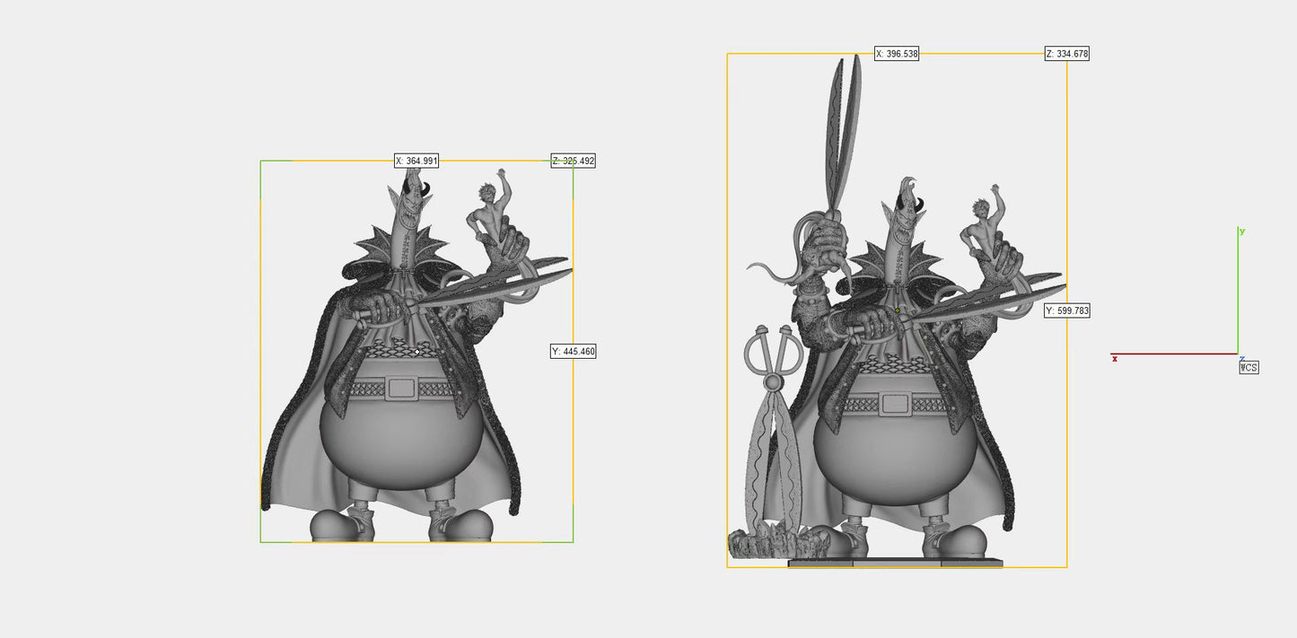 One Piece Long Hu Studio Gecko Moria Resin Statue
