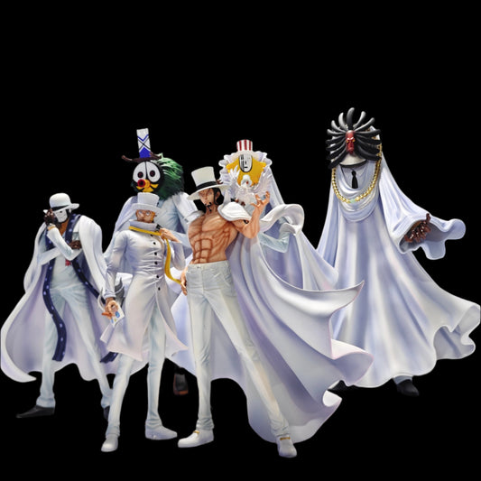 One Piece Long Hu Studio SET Masked CP0 Agents Joseph, Gismonda, Maha & Guernika Resin Statues