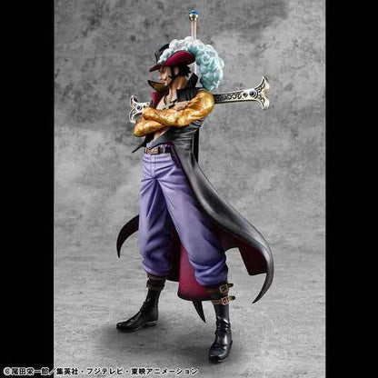 One Piece MegaHouse Dracule Mihawk Excellent Model Portrait Of Pirates DX 1/8 Ver. R Licensed PVC Figure