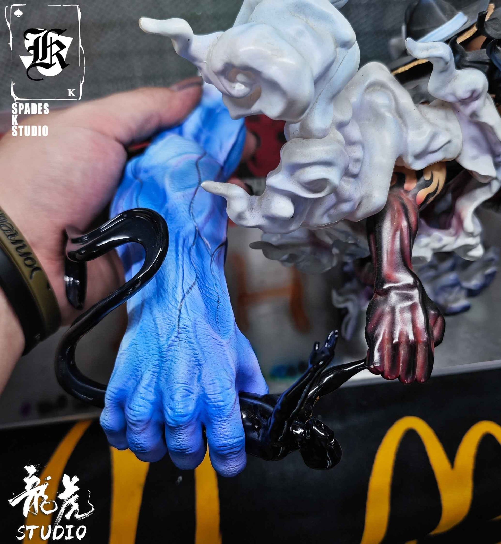 One Piece Spades K "SPK" Studio Nightmare Monkey D. Luffy Resin Statue