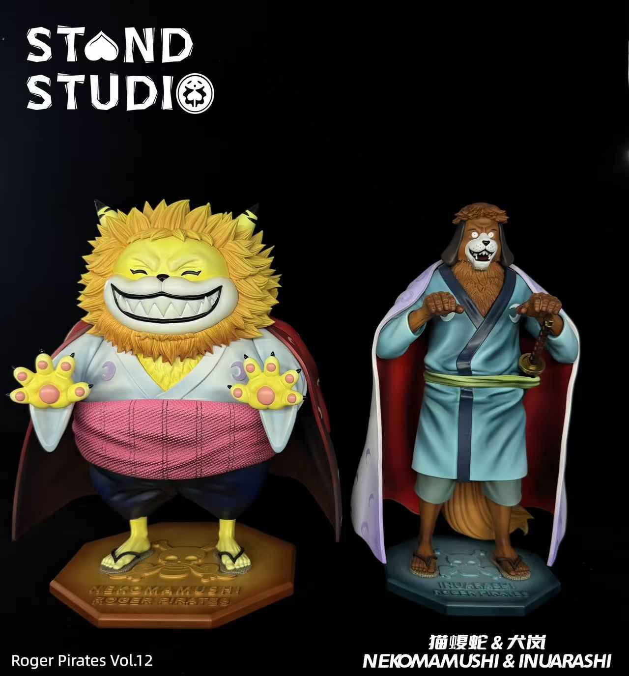 One Piece Stand Studio Nekomamushi & Inuarashi Resin Statue