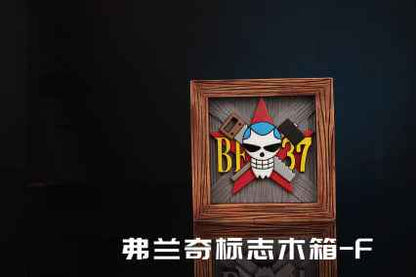 One Piece UNO Studio Emblem Wooden Boxes Resin Statue
