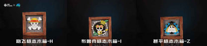 One Piece UNO Studio Emblem Wooden Boxes Resin Statue