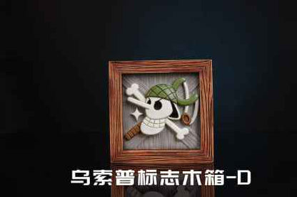 One Piece UNO Studio Emblem Wooden Boxes Resin Statue