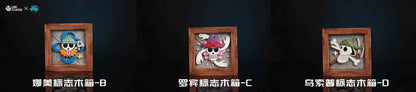 One Piece UNO Studio Emblem Wooden Boxes Resin Statue