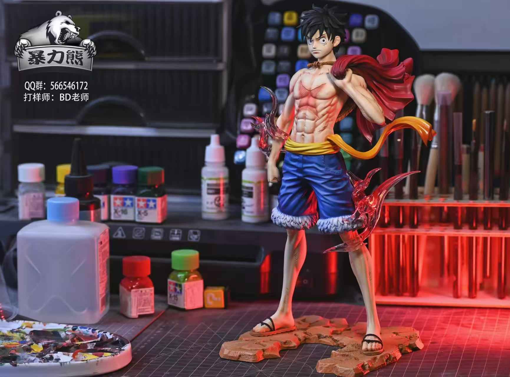 One Piece Violent Bear Studio Monkey D. Luffy Resin Statue