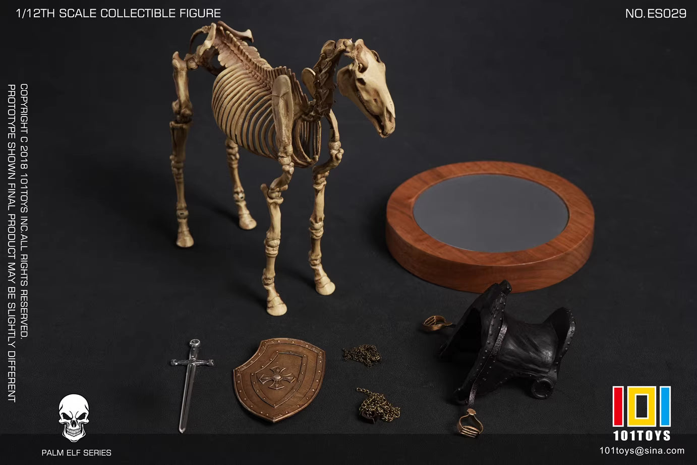 Original Design 101Toys PALM ELF SERIES Skeleton movable horse series set 1/12 Licensed Action Figure