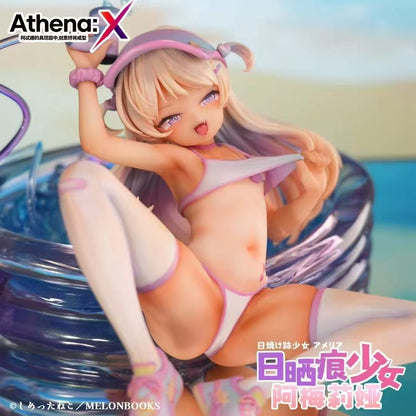 Original Design Athena:X Hiyakeato Shoujo Sun-Kissed Amelia Licensed PVC Figure