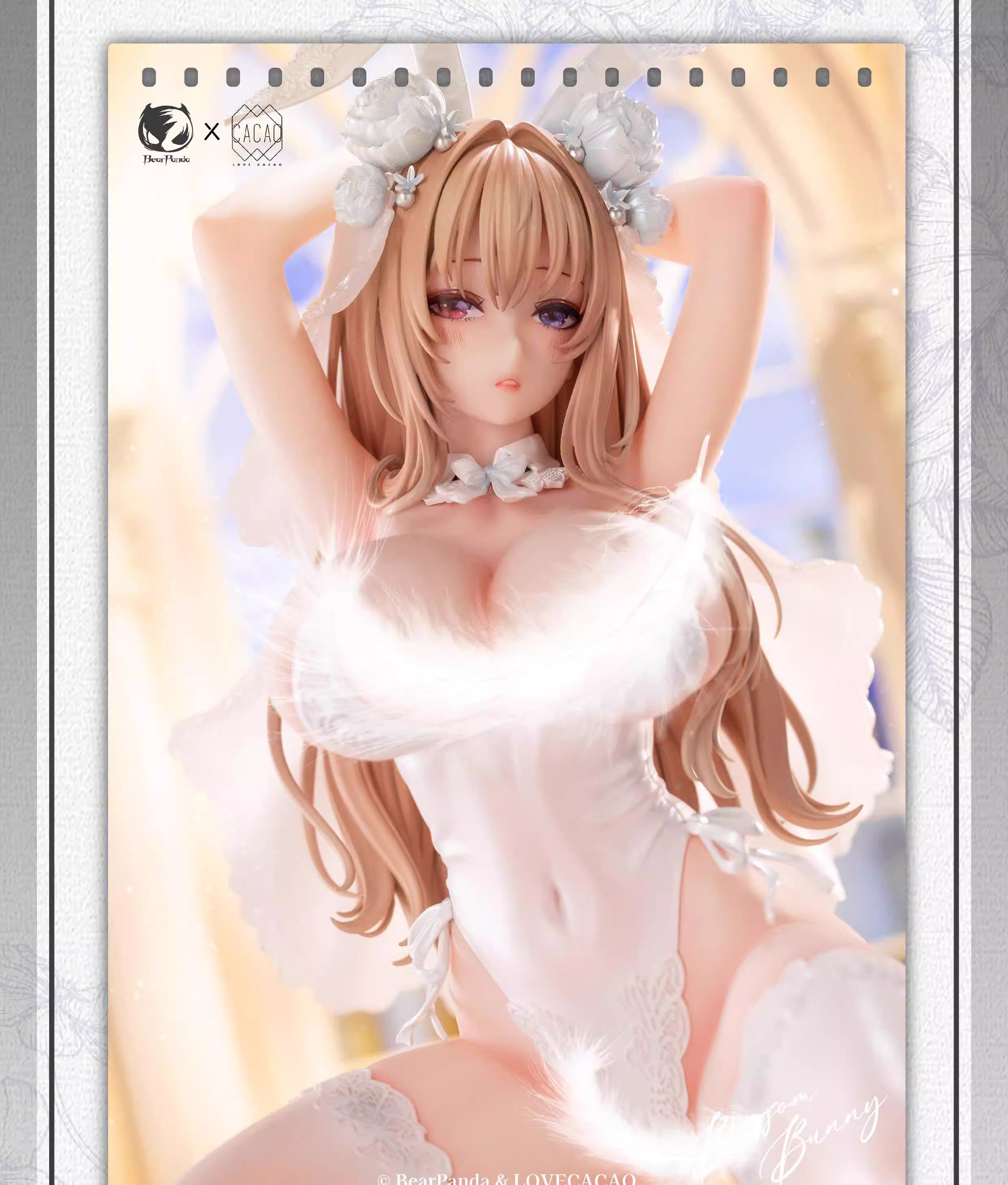 Original Design BearPanda & LOVECACAO Blossom Bunny 1/4 Licensed PVC Figure