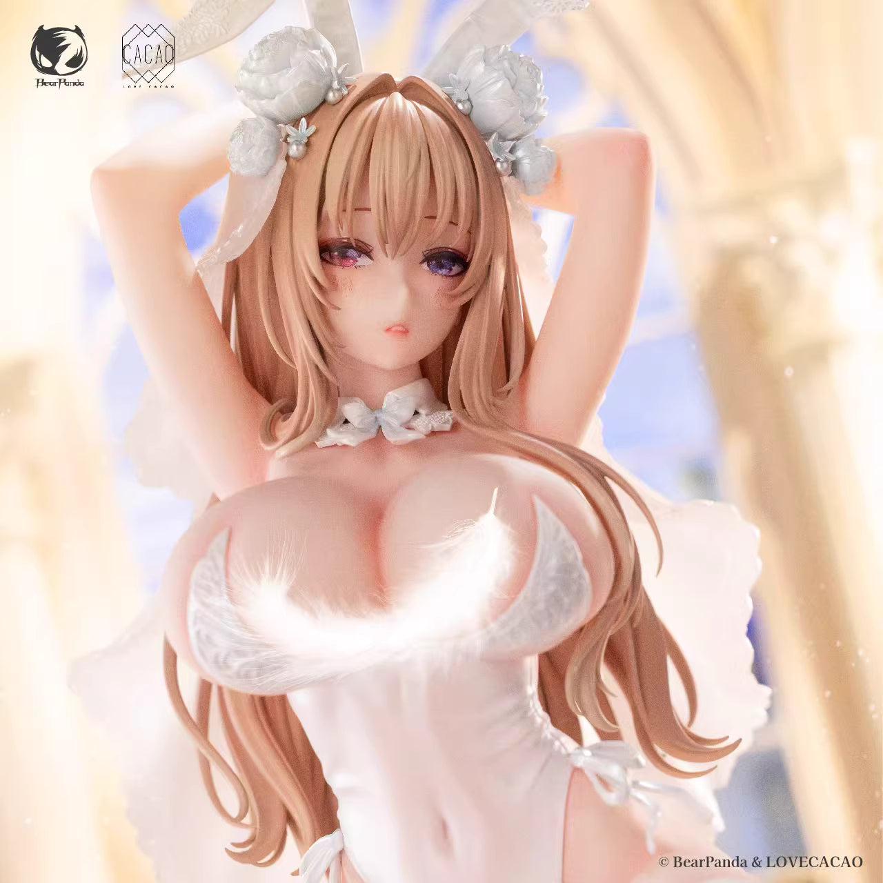 Original Design BearPanda & LOVECACAO Blossom Bunny 1/4 Licensed PVC Figure