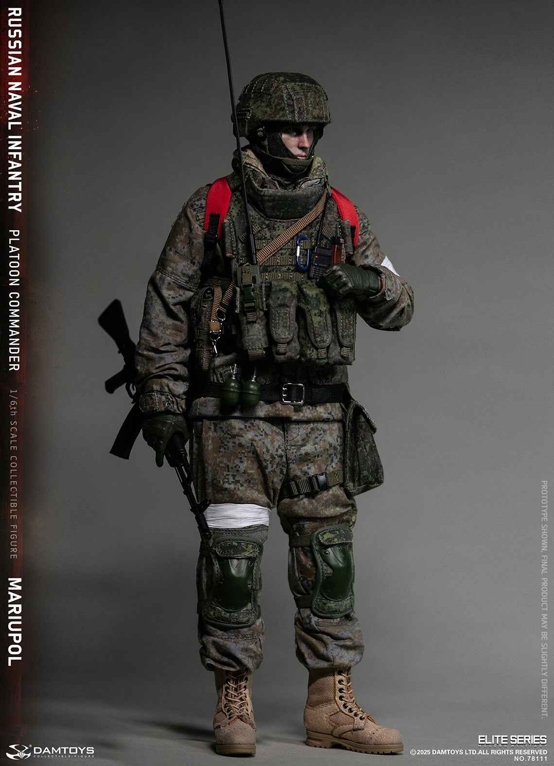 Original Design DAMTOYS Russian Navy Infantry Commander Mariupol NO.78111 1/6 Licensed Action Figure