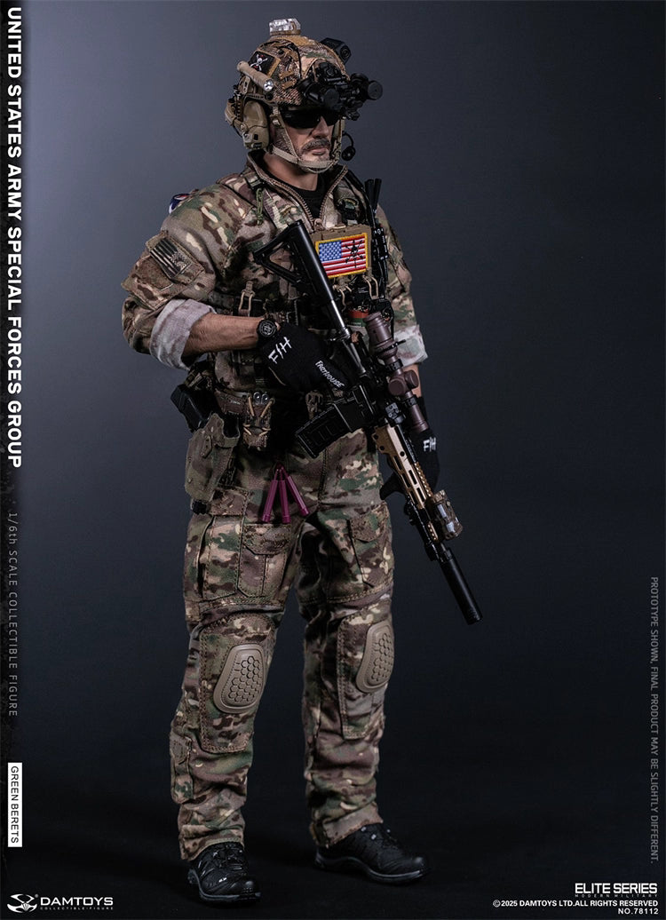 Original Design DAMTOYS U.S. Army Special Forces Group “Green Beret” NO.78112 1/6  Licensed Action Figure