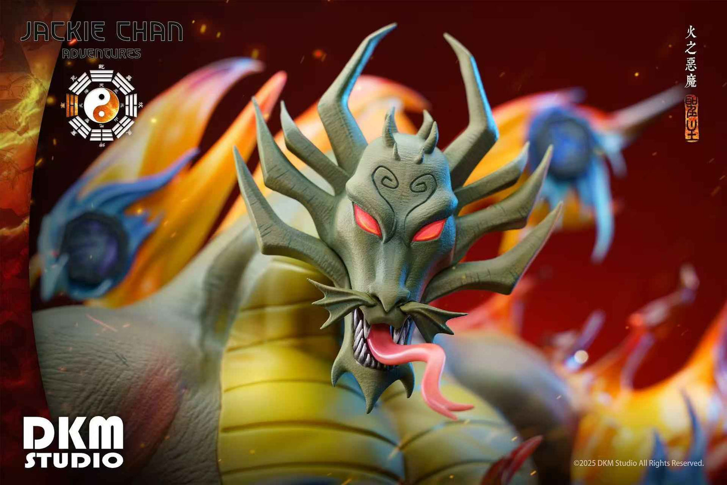 Jackie Chan Adventures DKM Studio Demon of Fire Shendu Resin Statue