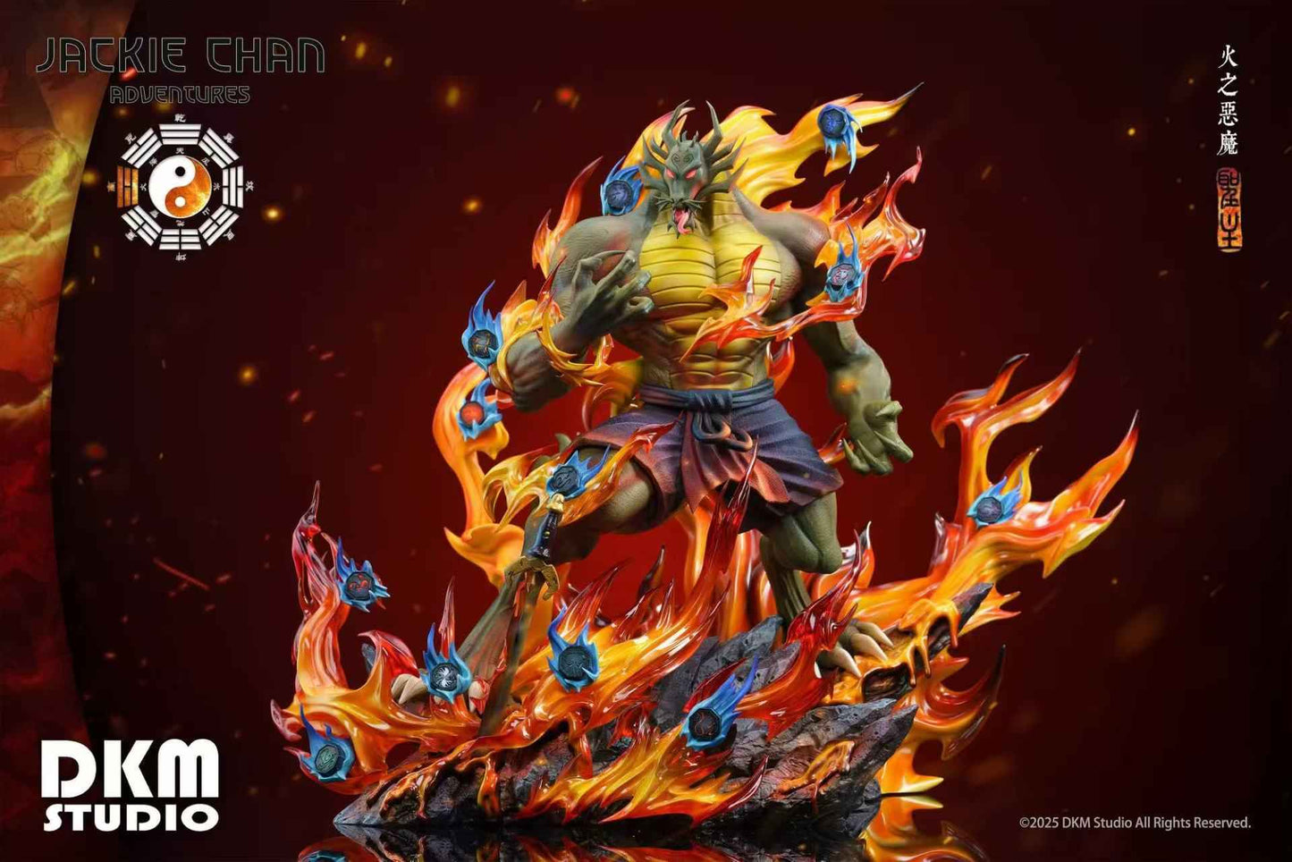Jackie Chan Adventures DKM Studio Demon of Fire Shendu Resin Statue