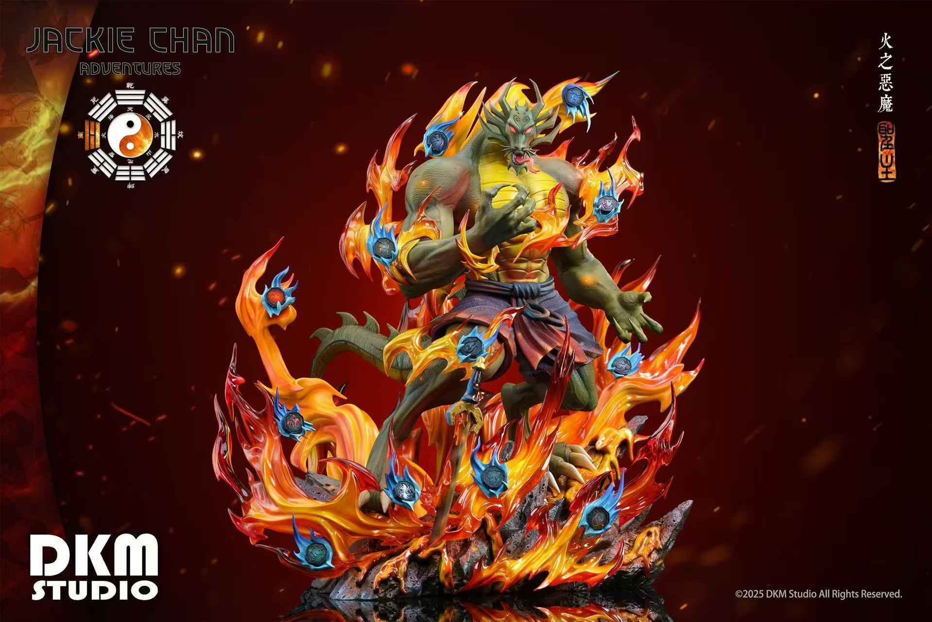 Jackie Chan Adventures DKM Studio Demon of Fire Shendu Resin Statue