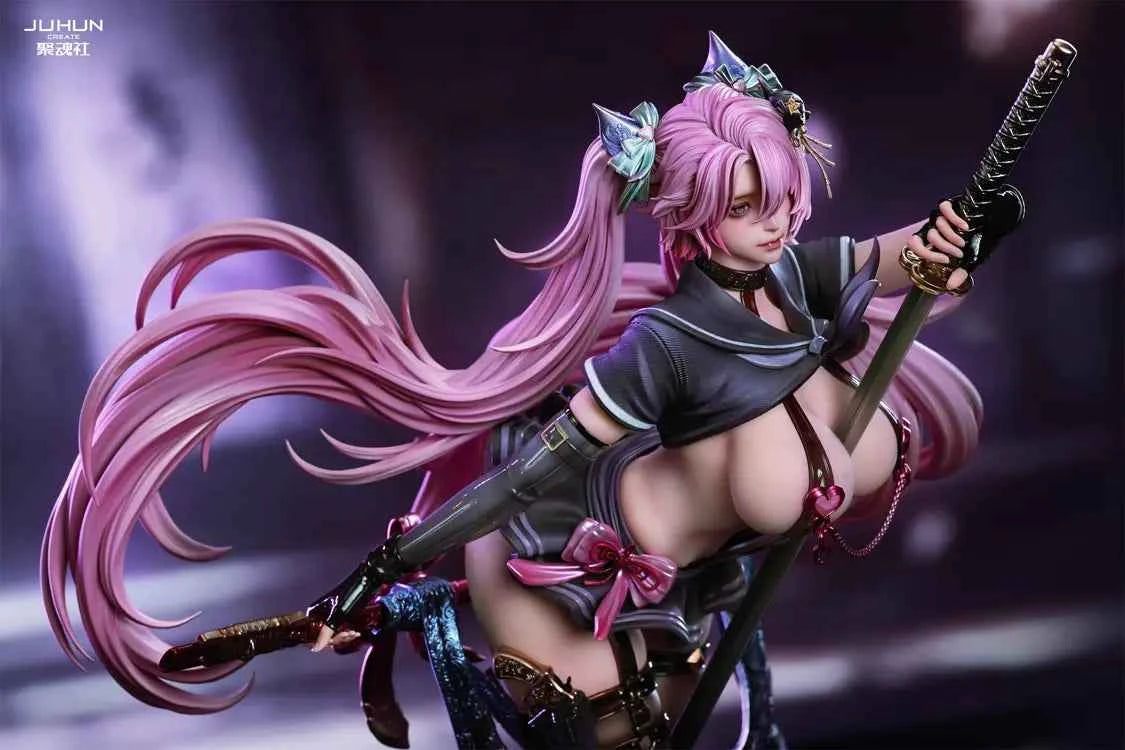 Original Design JuHun Create Studio Demon Slaying Girl Aya 1/4 Licensed Resin Statue