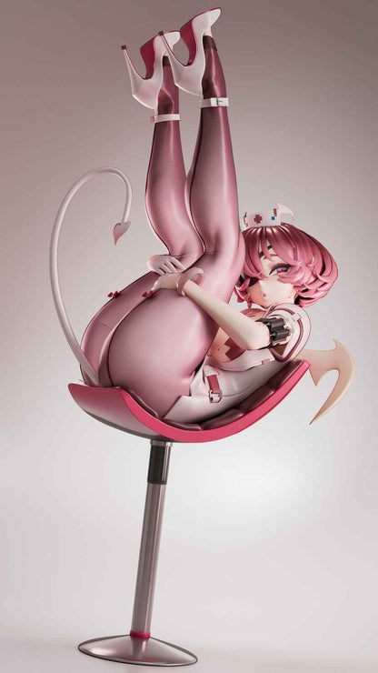 Original Design Soda Studio Evil Succubus in a Nurse Outfit Licensed PVC Figure