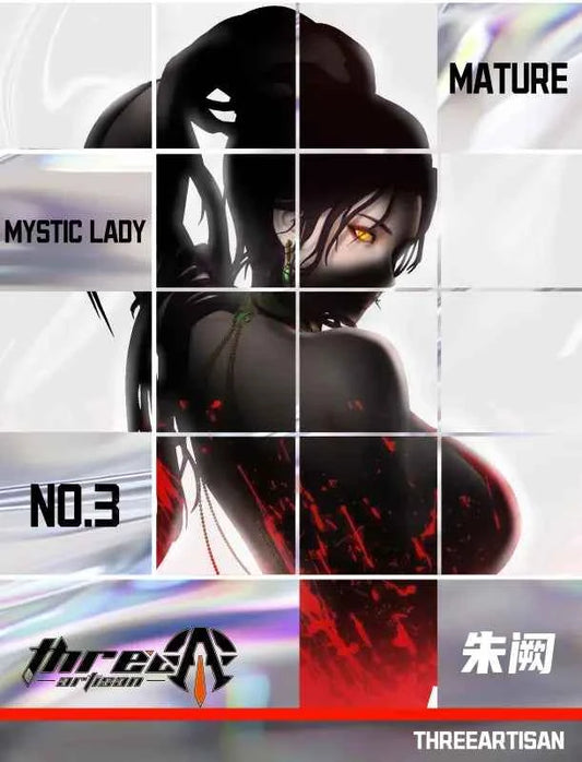 Original Design Three Artisan Studio DeadPrince Illustrations Mystic Mature Lady Series Zhu Que 1/4 Licensed Resin Statue