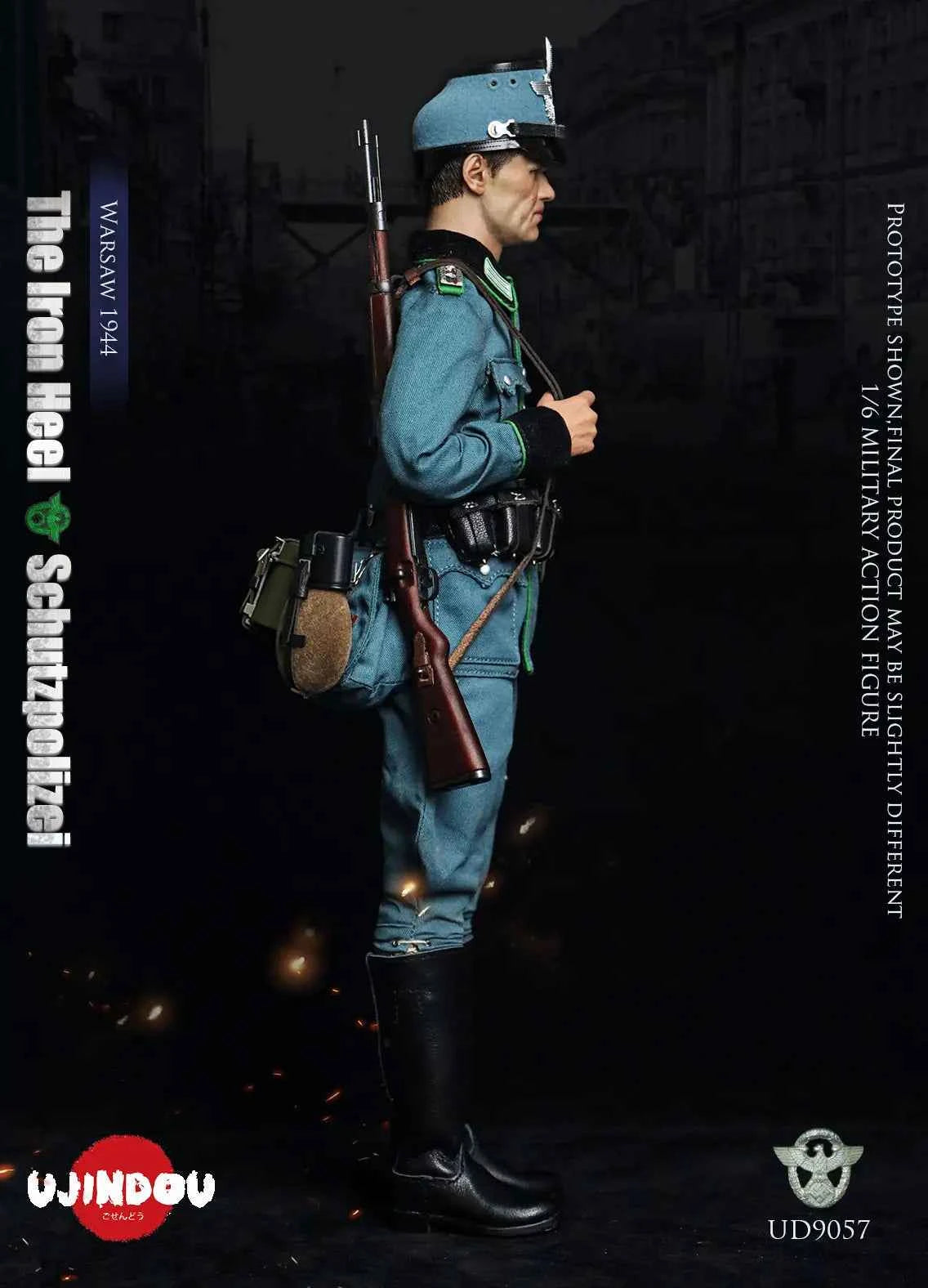 Original Design UJINDOU Studio The Iron Heel-WWII German Schutzpolizei Warsaw 1944 UD9057 1/6 Licensed Action Figure