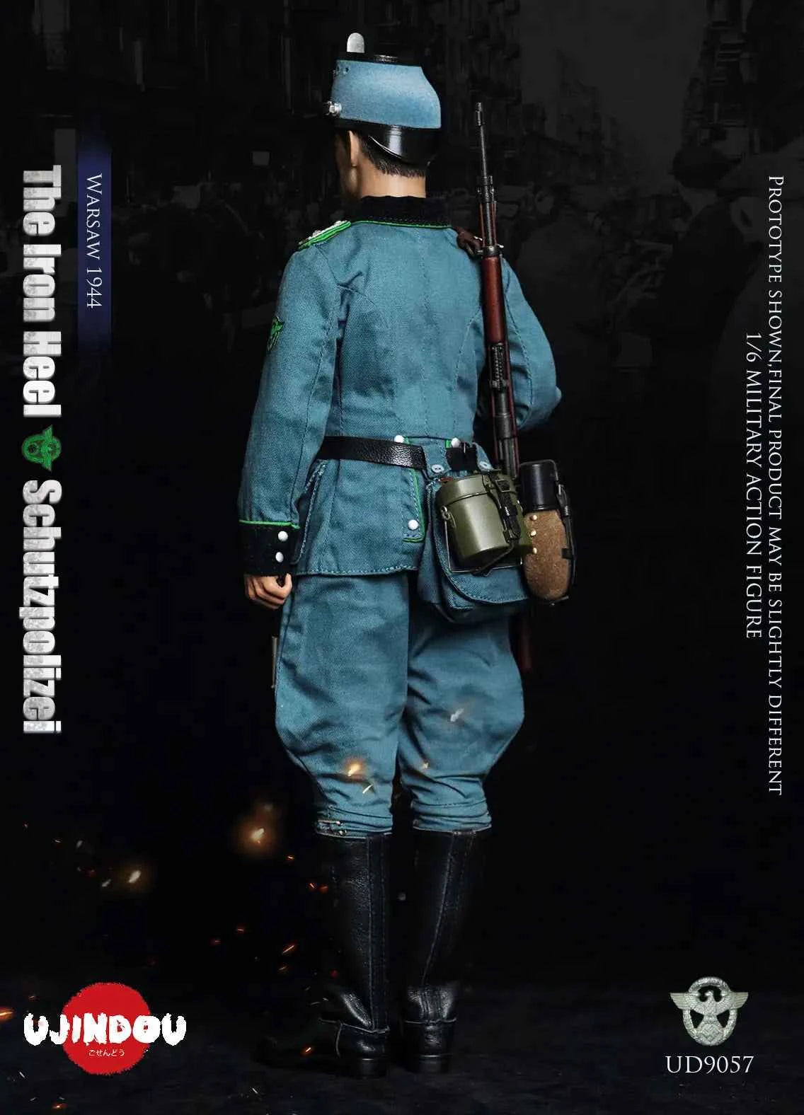 Original Design UJINDOU Studio The Iron Heel-WWII German Schutzpolizei Warsaw 1944 UD9057 1/6 Licensed Action Figure