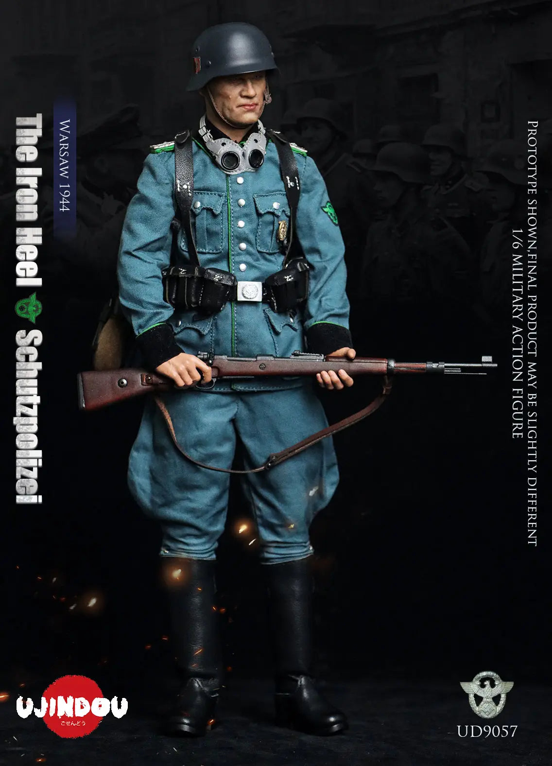 Original Design UJINDOU Studio The Iron Heel-WWII German Schutzpolizei Warsaw 1944 UD9057 1/6 Licensed Action Figure