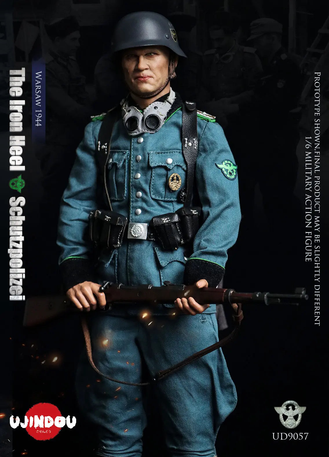 Original Design UJINDOU Studio The Iron Heel-WWII German Schutzpolizei Warsaw 1944 UD9057 1/6 Licensed Action Figure