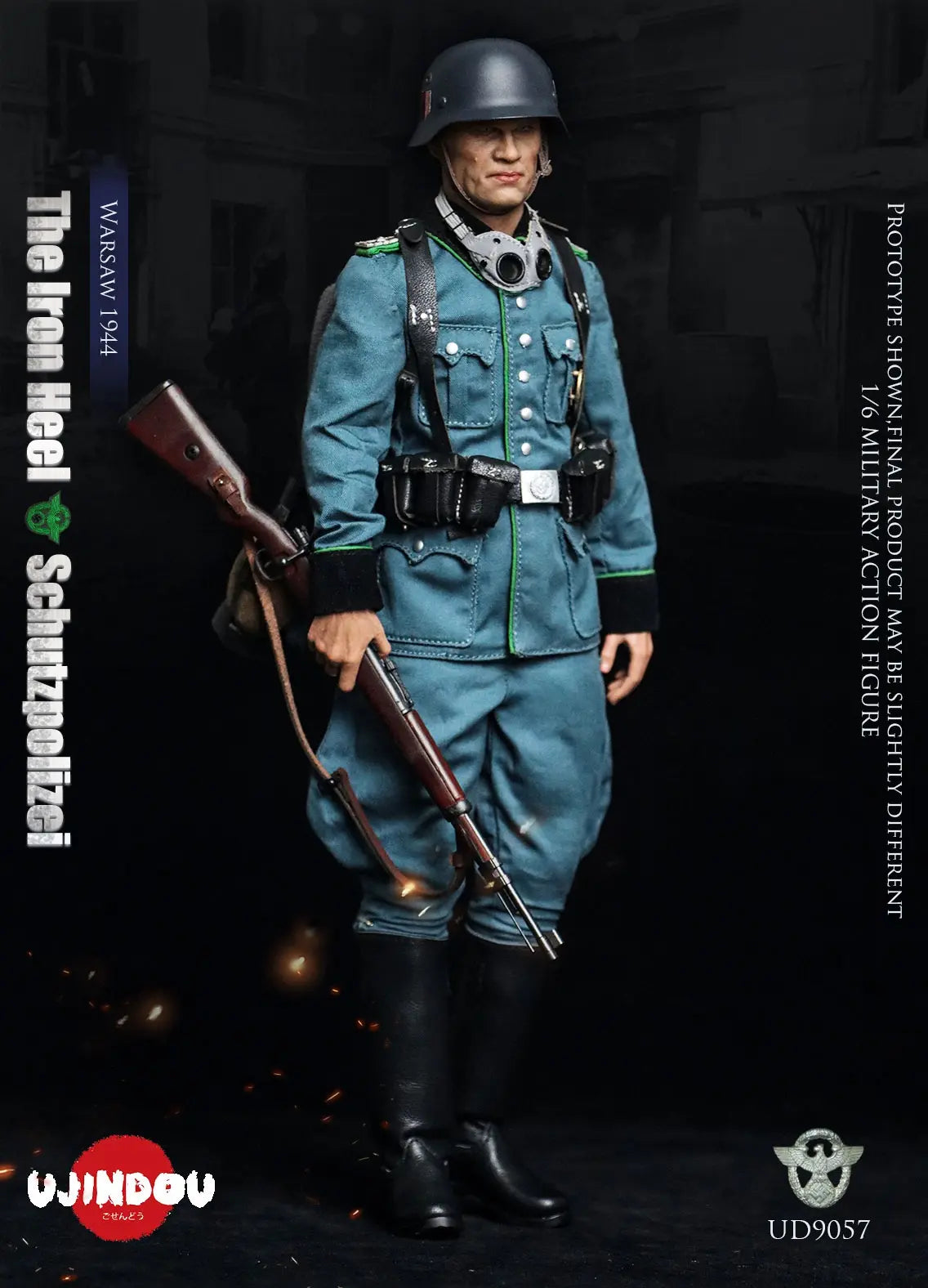 Original Design UJINDOU Studio The Iron Heel-WWII German Schutzpolizei Warsaw 1944 UD9057 1/6 Licensed Action Figure