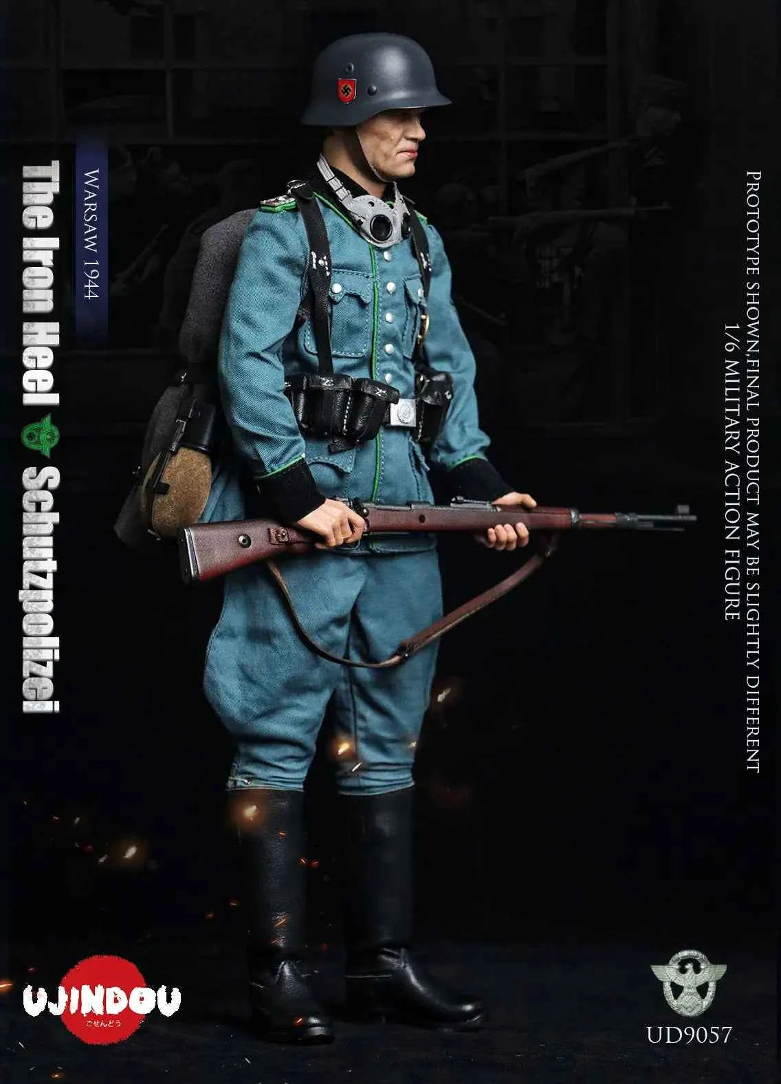 Original Design UJINDOU Studio The Iron Heel-WWII German Schutzpolizei Warsaw 1944 UD9057 1/6 Licensed Action Figure