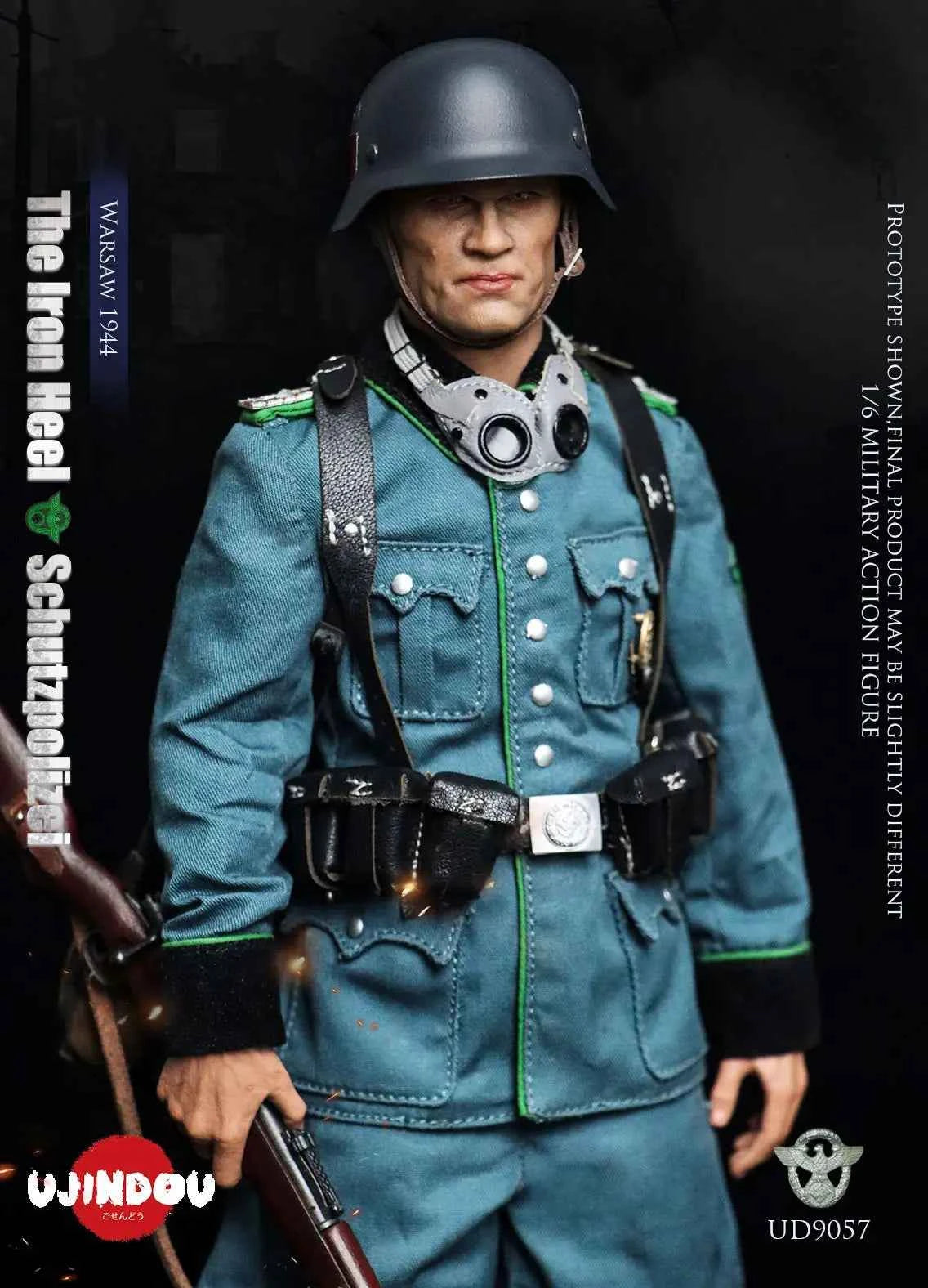 Original Design UJINDOU Studio The Iron Heel-WWII German Schutzpolizei Warsaw 1944 UD9057 1/6 Licensed Action Figure