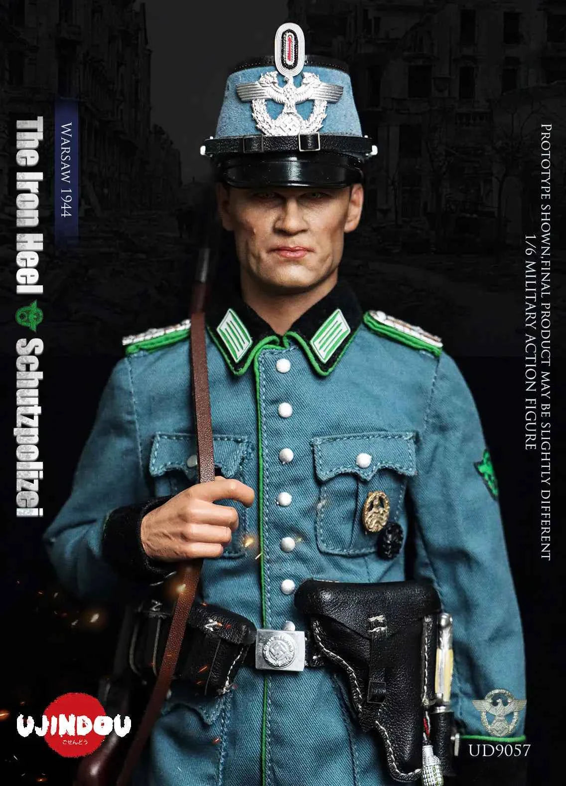 Original Design UJINDOU Studio The Iron Heel-WWII German Schutzpolizei Warsaw 1944 UD9057 1/6 Licensed Action Figure