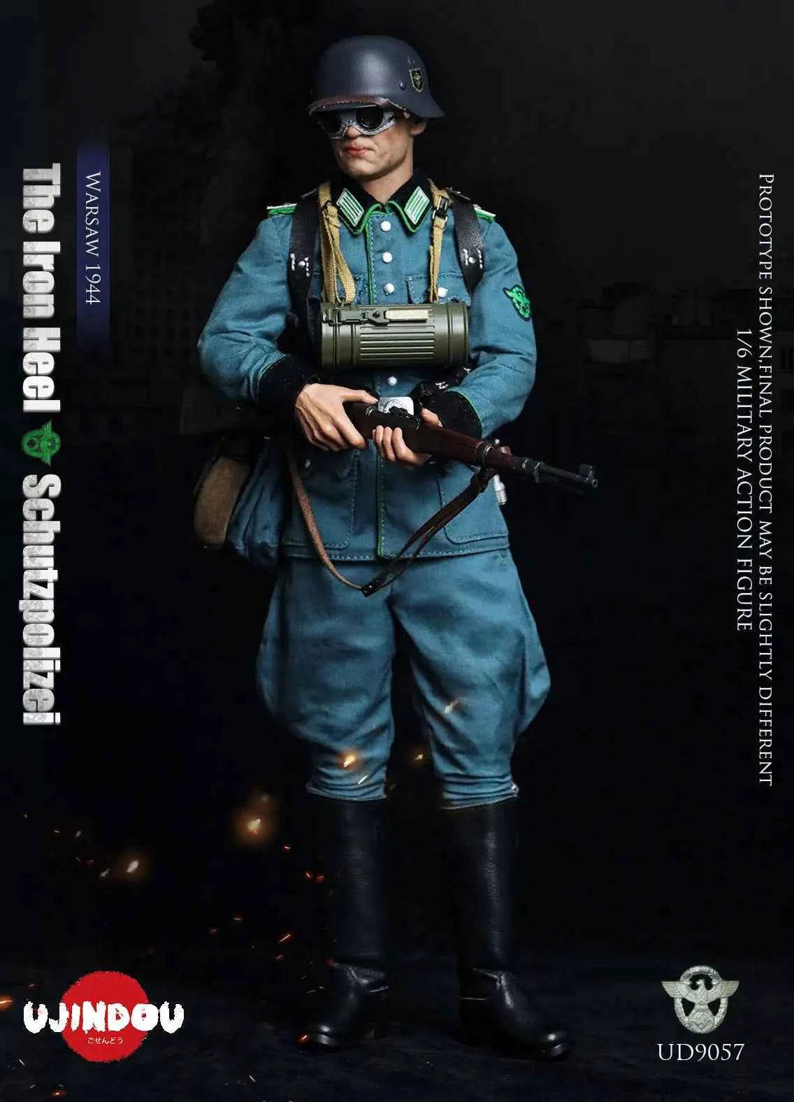 Original Design UJINDOU Studio The Iron Heel-WWII German Schutzpolizei Warsaw 1944 UD9057 1/6 Licensed Action Figure